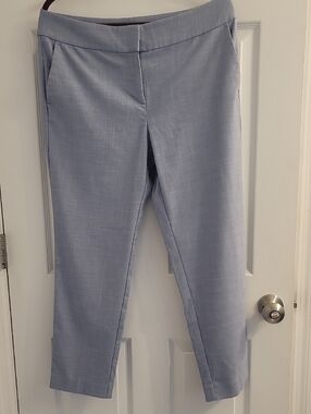 LOFT Light Blue Cropped Ankle Pants